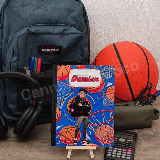 Cahier stylé - 96 pages - 17x22 - modèle Basketball